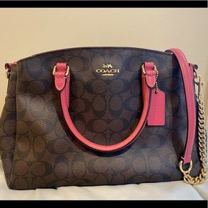 Coach Brown Strawberry Sage Carryall